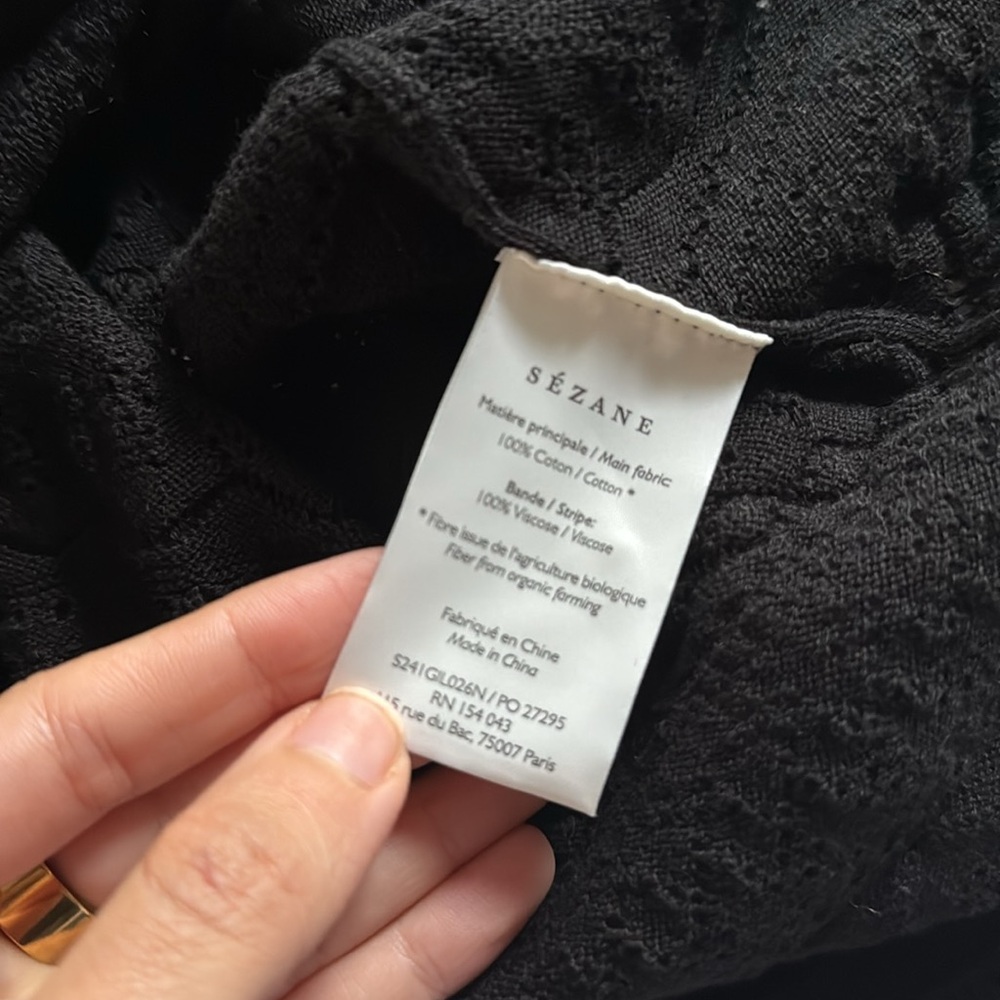 SEZANE Keyla Lace-like Cardigan - Picture 8 of 9